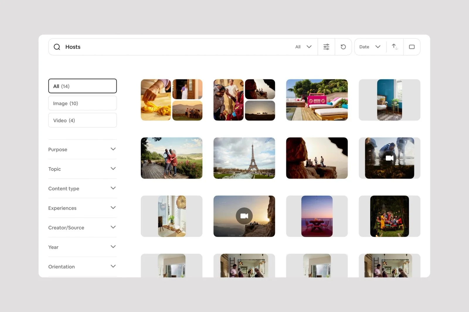Daryl search results with filters